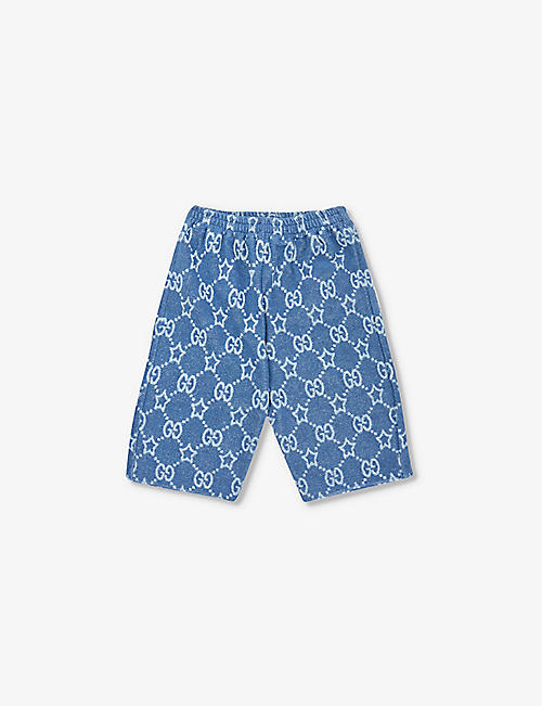 GUCCI: GG and Star cotton-blend shorts 3-26 months