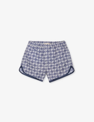 GUCCI: GG-motif elasticated-waist swim shorts 12-36 months