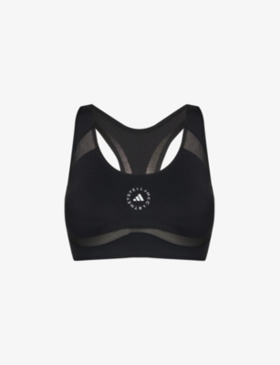 adidas by Stella McCartney Women's TruePurpose Power Impact Bra, Black, XS  at  Women's Clothing store