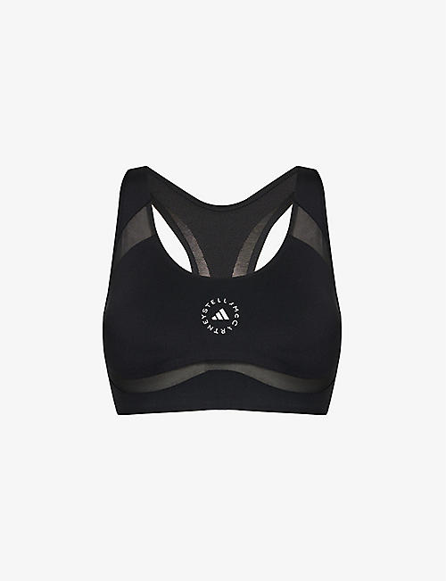 ADIDAS BY STELLA MCCARTNEY: True Purpose Power Impact stretch-recycled-polyester sports bra