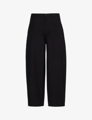 DIOMENE: Wide Panel relaxed-fit straight-leg cotton trousers