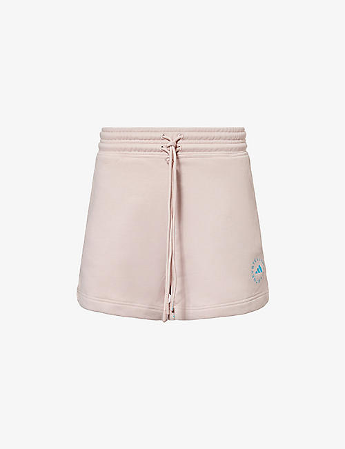 ADIDAS BY STELLA MCCARTNEY: Brand-embellished organic-cotton shorts