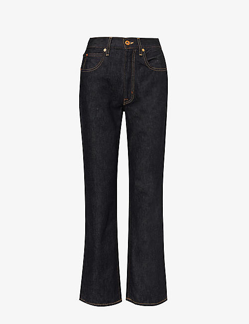 SLVRLAKE: London mid-rise straight-leg jeans