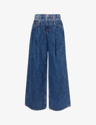 SLVRLAKE: Mica X Taylor mid-rise wide-leg jeans