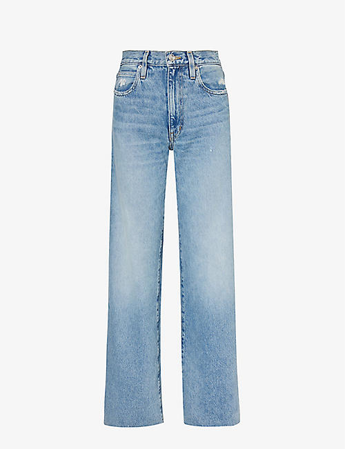 SLVRLAKE: Grace wide-leg mid-rise jeans