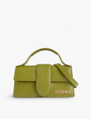 Jacquemus Khaki Le Bambino Leather Shoulder Bag