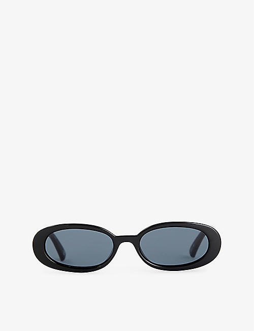 LE SPECS: Outta Love oval-frame plastic sunglasses