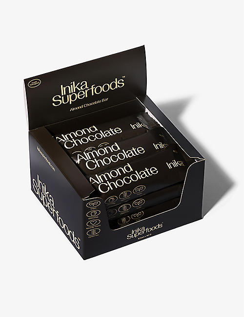 INIKA SUPERFOODS: Almond Chocolate vegan bars pack of 12