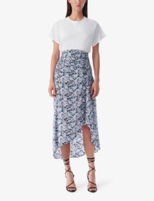 Shop Iro Women's Mul03 Noseti Printed Woven Midi Skirt