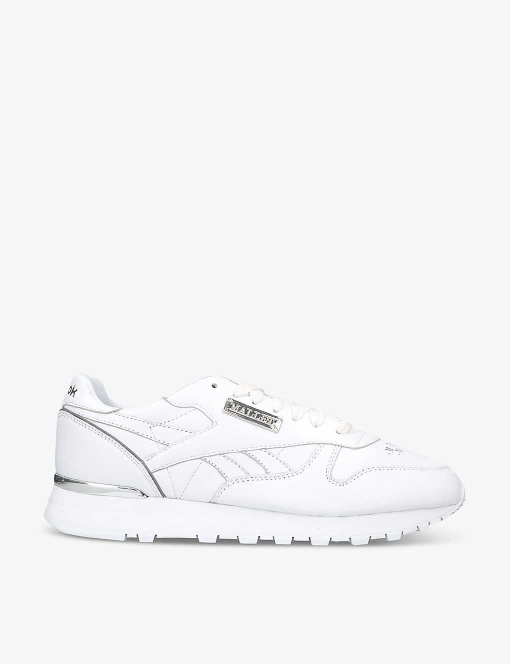 Mallet Mens White X Reebok Brand-patch Leather Low-top Trainers