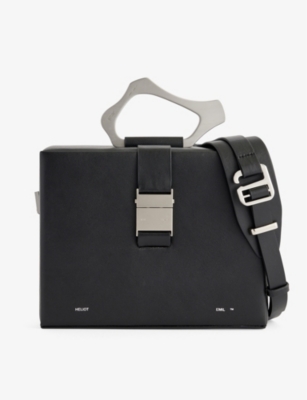 Heliot Emil Leather Box-bag In Black