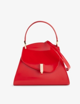 FERRAGAMO: Prisma brand-plaque leather top-handle bag
