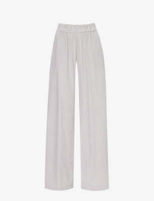 VIKTORIA & WOODS: Cruiser mid-rise straight-leg cotton trousers