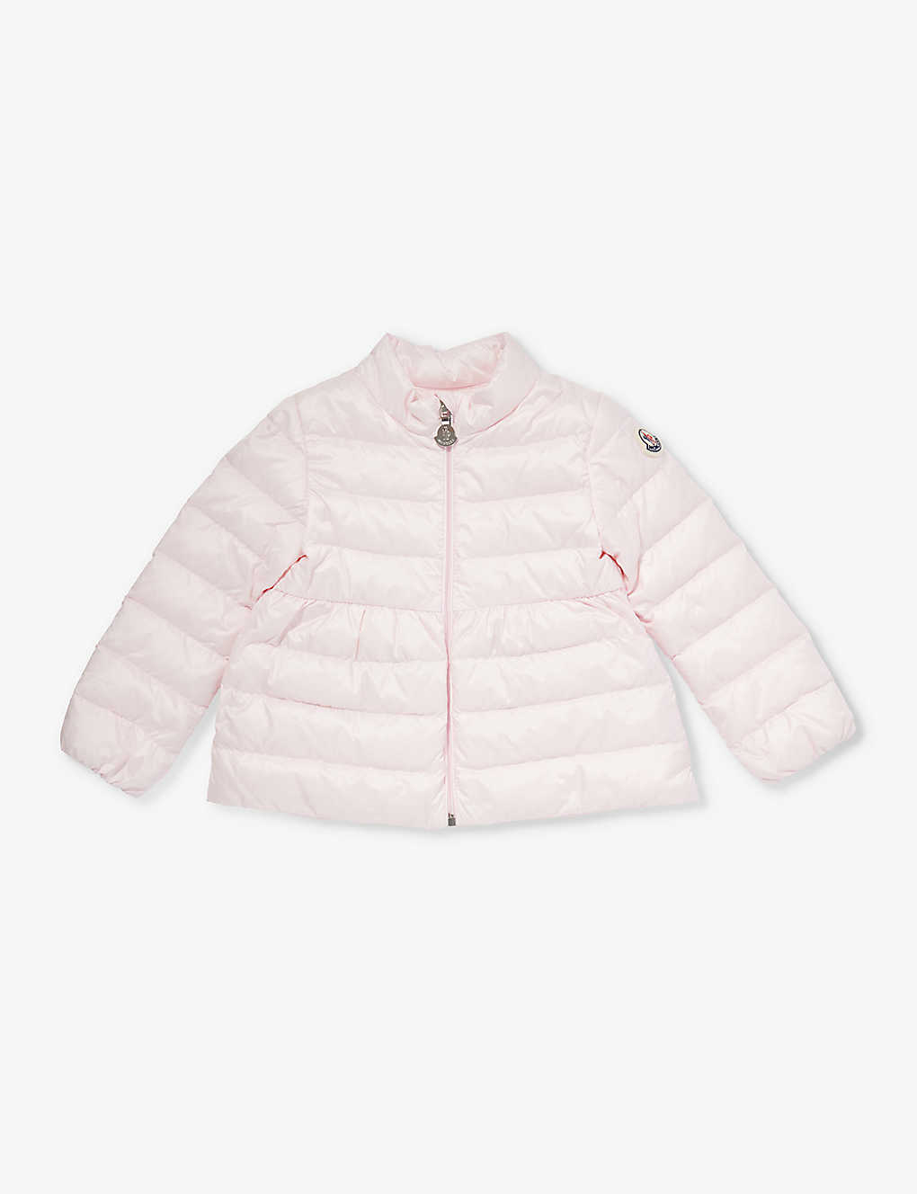 Moncler Babies'  Pastel Pink Joelle Logo-patch Shell-down Jacket 6 Months-3 Years