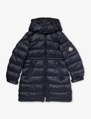 Moncler Babies'  Navy Meillon Logo-patch Shell-down Jacket 8-14 Years