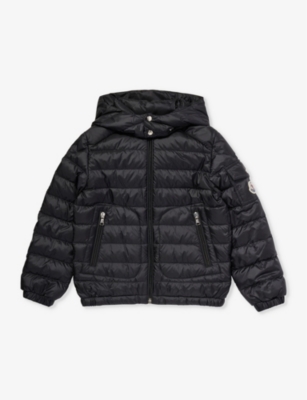 Moncler Babies'  Black Lauros Logo-patch Shell-down Jacket 4-10 Years