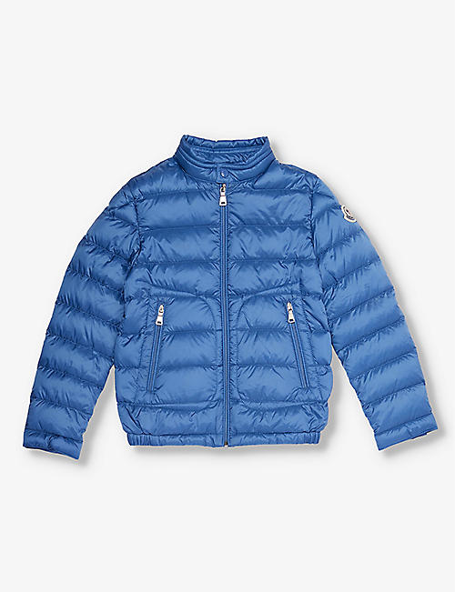 MONCLER: Acorus brand-patch shell jacket 8-14 years