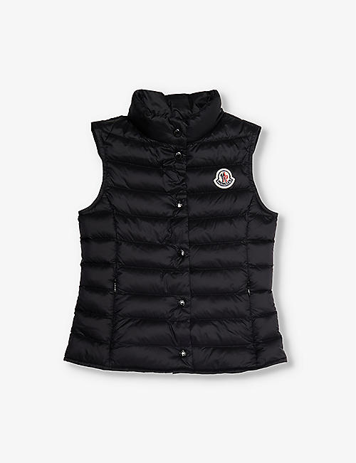 MONCLER: Liane brand-patch shell-down gilet 4-14 years