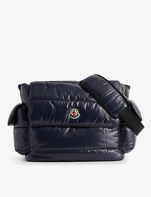 MONCLER: Brand-appliqué padded shell changing bag