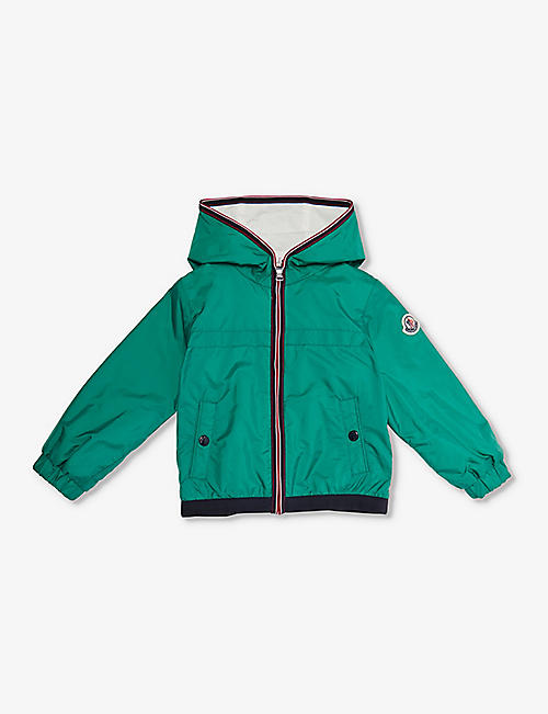 MONCLER: Anton brand-patch shell jacket 3-36 months