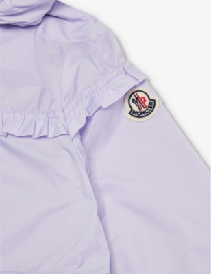 Shop Moncler Light Purple Hiti Brand-patch Shell Jacket 3-36 Months