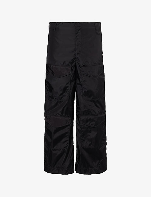SIMONE ROCHA: Wide-leg mid-rise shell trousers