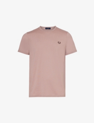 Fred Perry Ringer T Shirt Pink