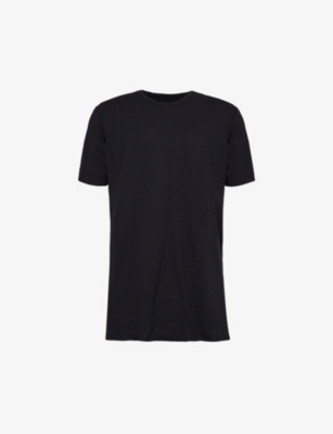 BORIS BIDJAN SABERI: Exposed-seam raw-trim cotton T-shirt