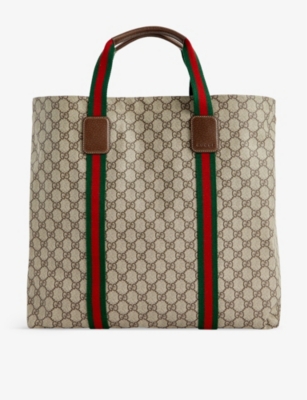 GUCCI: Super Tender coated-canvas tote bag