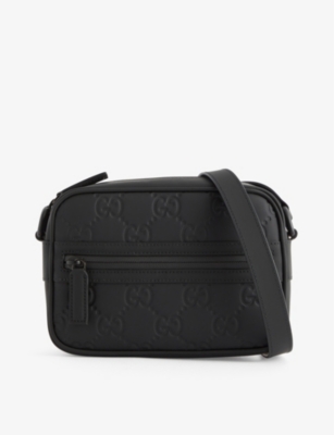 Gucci embossed crossbody bag hot sale