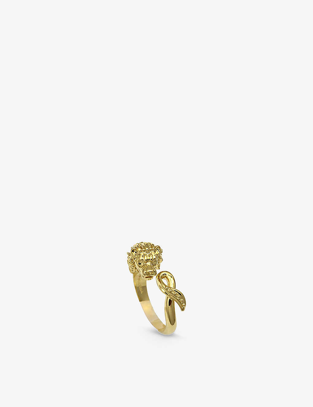 La Maison Couture Womens Gold Miphologia Vintage Lion-shaped 18ct Gold-plated Brass Ring