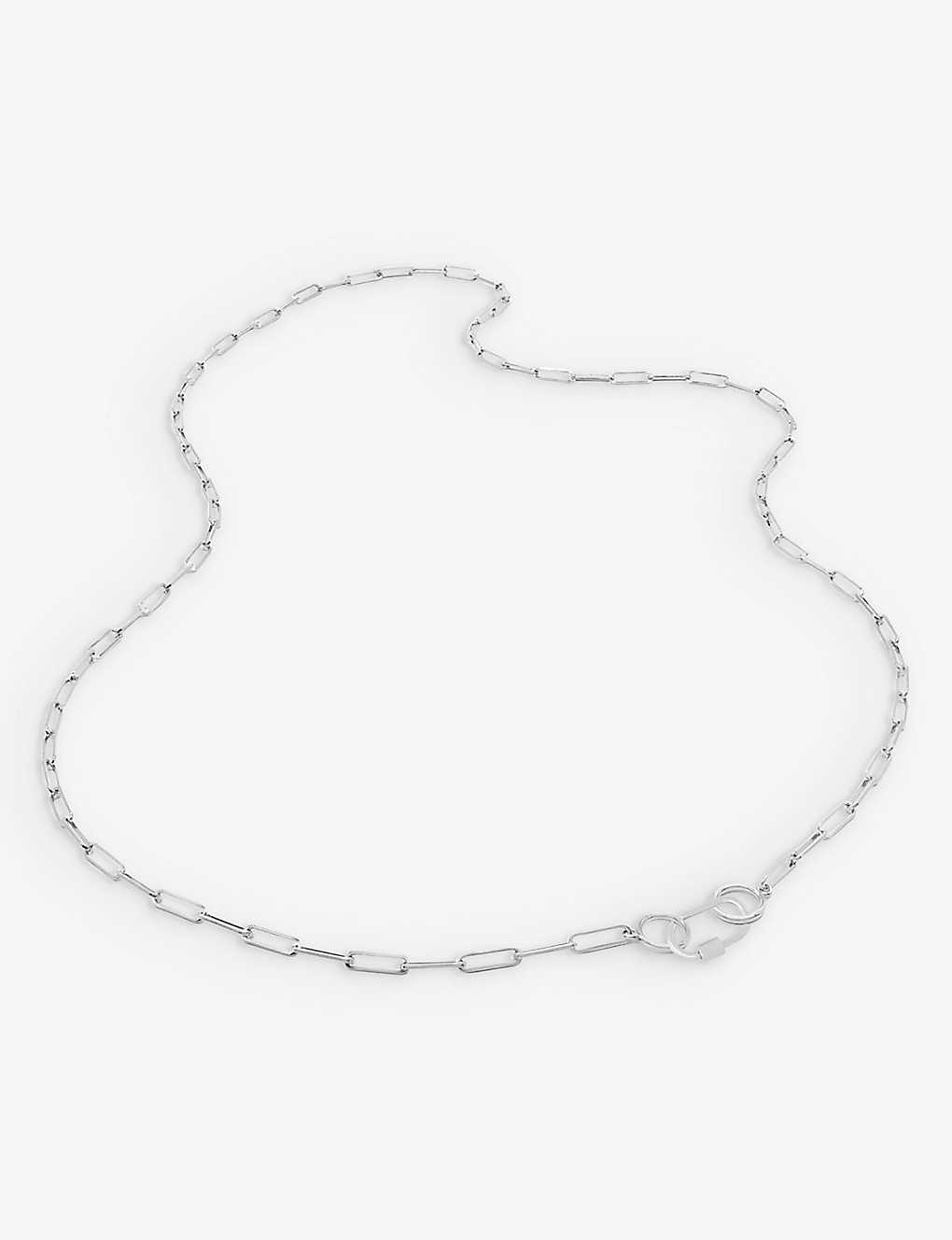 La Maison Couture Womens Silver Miphologia Jewelry Rhodium-plated Brass Chain Necklace