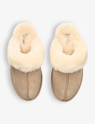 Ugg Suede Scuffette Ii Slippers In Beige