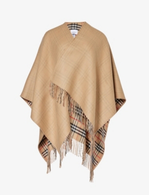 BURBERRY: Vintage Check wool cape