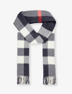 Mega check 2024 cashmere scarf burberry