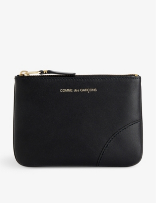 COMME DES GARCONS: Classic logo-print leather wallet