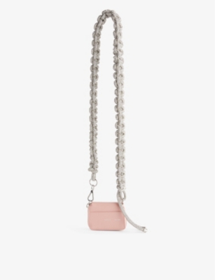 KARA: Cobra crystal-embellished leather shoulder bag