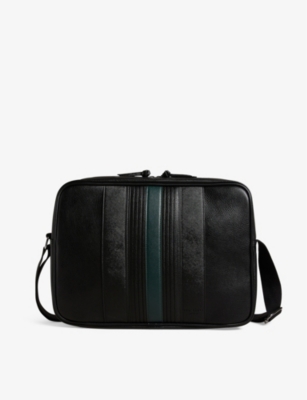 TED BAKER Evvan stripe-embroidered faux-leather cross-body bag
