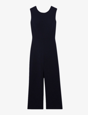 CLAUDIE PIERLOT: Joa round-neck woven jumpsuit