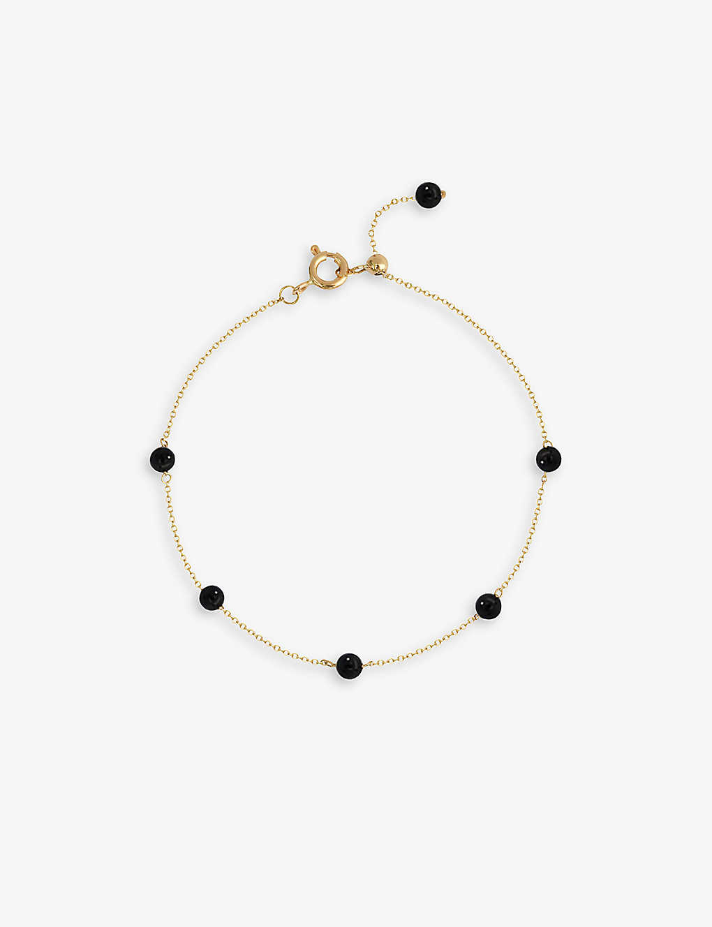 The Alkemistry Womens Yellow Gold Beaded 18ct Yellow-gold And Onyx Bracelet