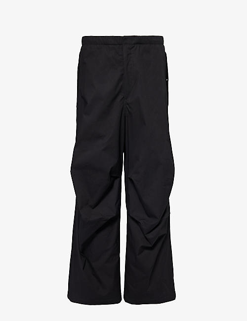 JIL SANDER: Pleated-knee relaxed-fit cotton trousers