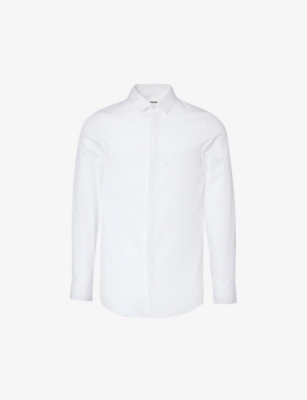 JIL SANDER: Monday curved-hem slim-fit cotton shirt