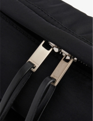 Shop Jil Sander Adjustable-strap Branded Shell Cross-body Bag In Black