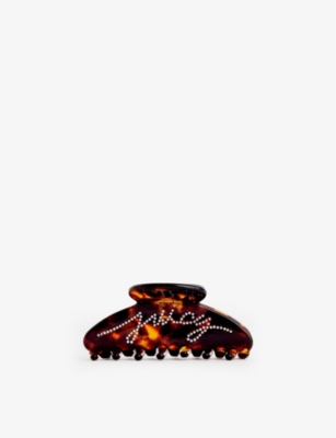 Juicy Couture Womens Amber Brand-print Acetate Hair Clip