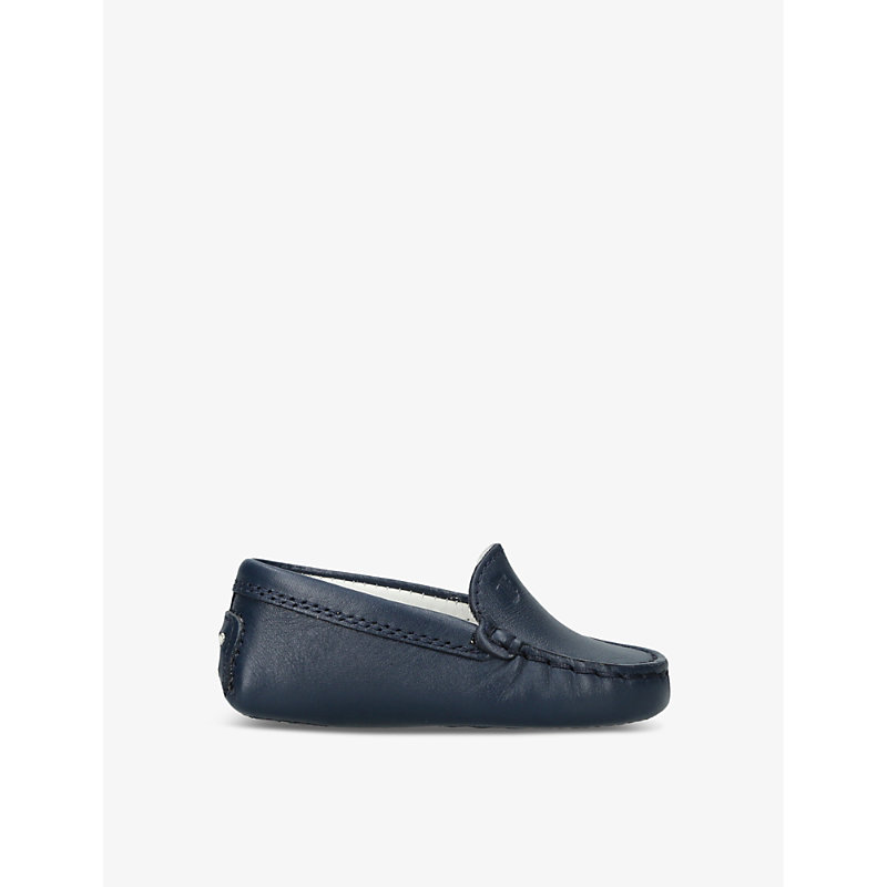 Tod's Tods Navy Baby Gommini Leather Driving Shoes