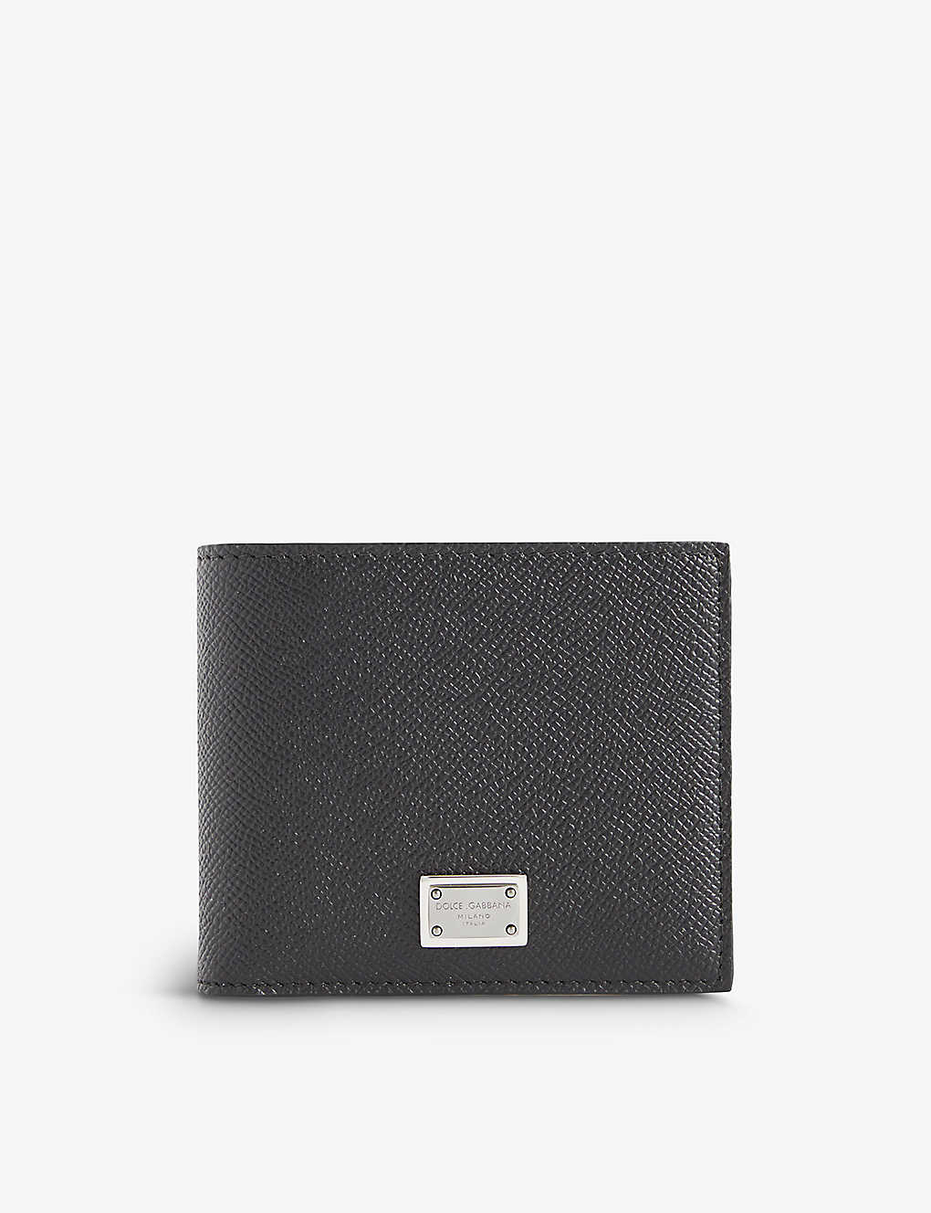 Dolce & Gabbana Brand-plaque Leather Wallet In Black
