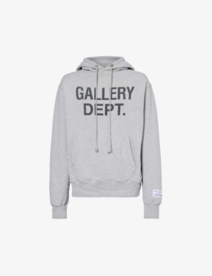 GALLERY DEPT - Logo graphic-print cotton-jersey hoody | Selfridges.com