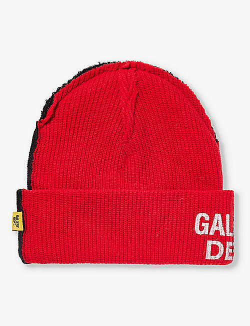 GALLERY DEPT: Topanga brand-print wool and cashmere-blend knitted beanie