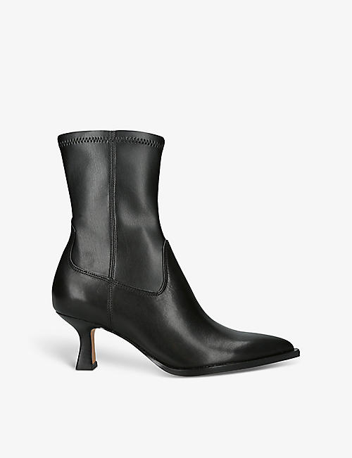 DOLCE VITA: Arya leather heeled ankle boots