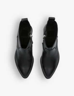 Shop Dolce Vita Women's Black Bili H2o Leather Ankle Boots